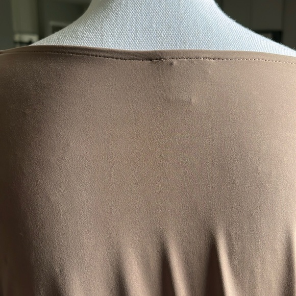 Express bodysuit contour crewneck long sleeve mocha brown size large - Picture 6 of 9